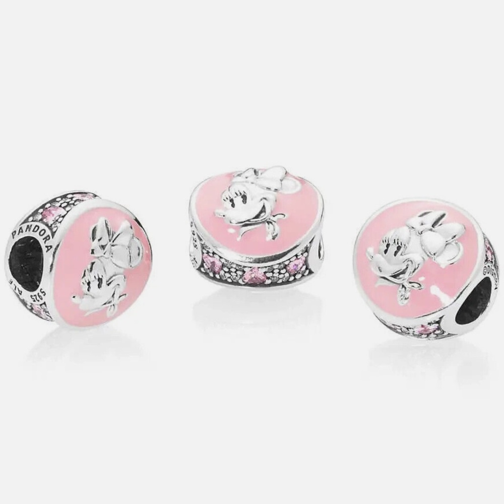 Pandora Disney Minnie Mouse Pink Enamel Charm